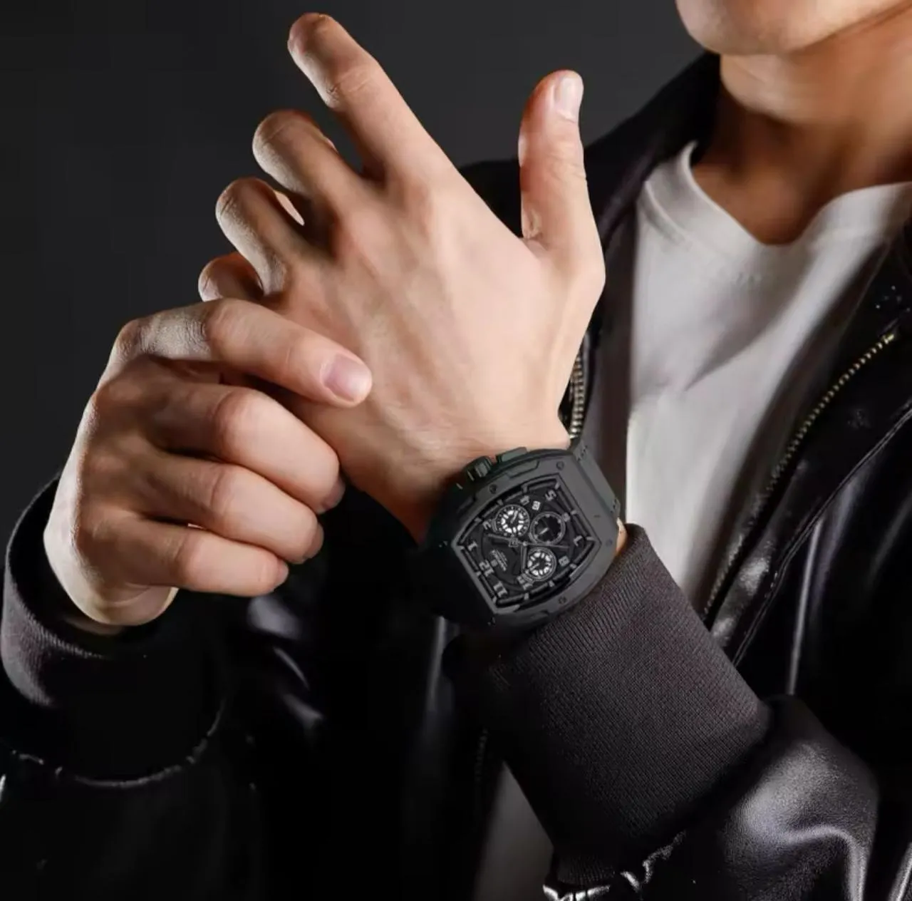 AURA Timepiece No. 10 on wrist