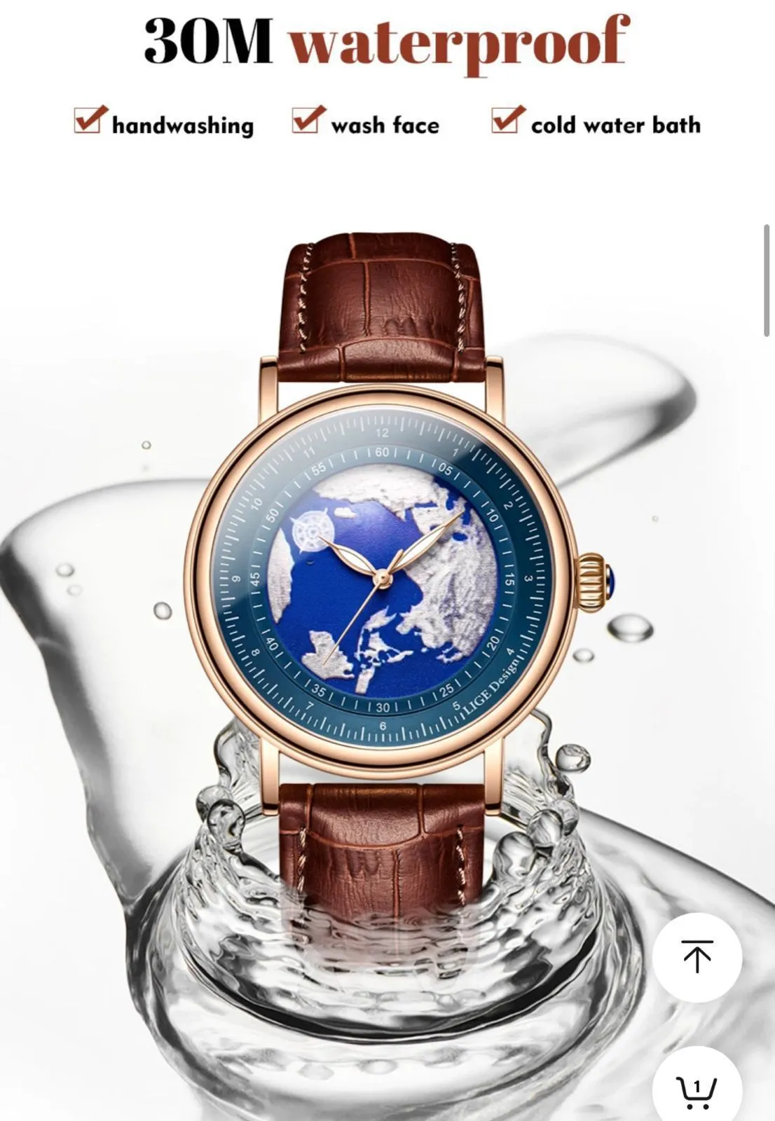 Side view of AURA Timepiece No. 8